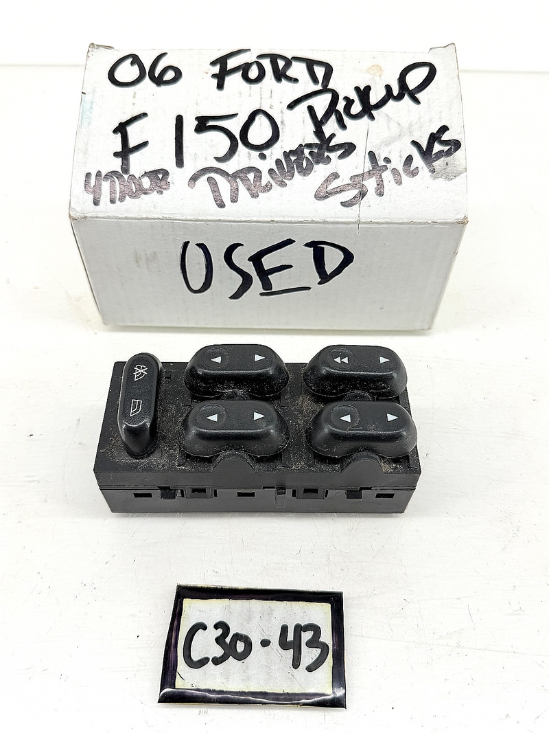 OEM 2004 - 2008 Ford F150 Master Power Window Switch C30-43