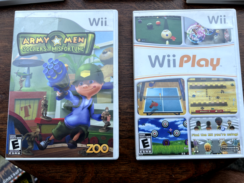Nintendo Wii Game Lot-5 Bundle Play, Zumba, Rayman, Biggest Looser, Army Men HB1