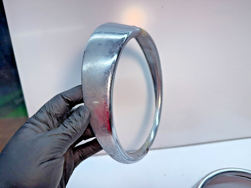 VW Headlight Trim Bezels Hella Set 311941175A Type 3 Squareback Notchback C7-1