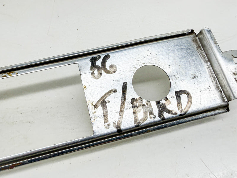 OEM 1955 1956 1957 THUNDERBIRD ENGINE TURNED ALUMINUM CENTER DASH TRIM B62-54