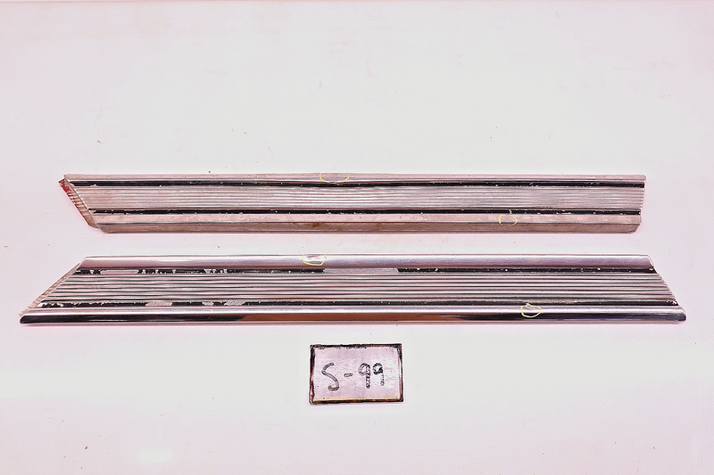 OEM 1965 Mercury Comet PAIR Lower Stainless Quarter Trim Molding S-99