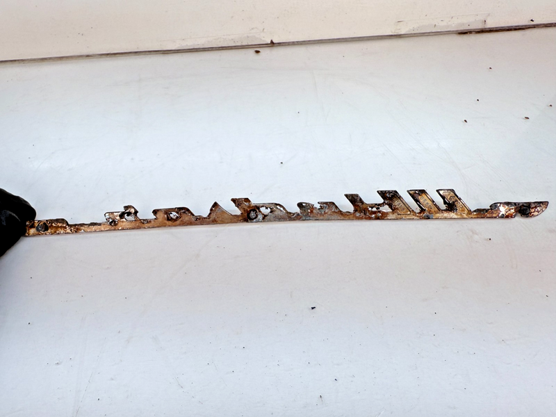 OEM 1949 1950 1951 Chrysler Windsor Script Fender Emblem 1301493 E7-74