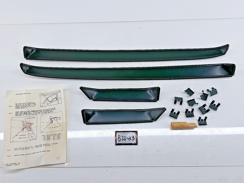 Vintage NOS Ventshades F-35 Stainless Steel Set 1965 Ford Mercury 2DR B72-23