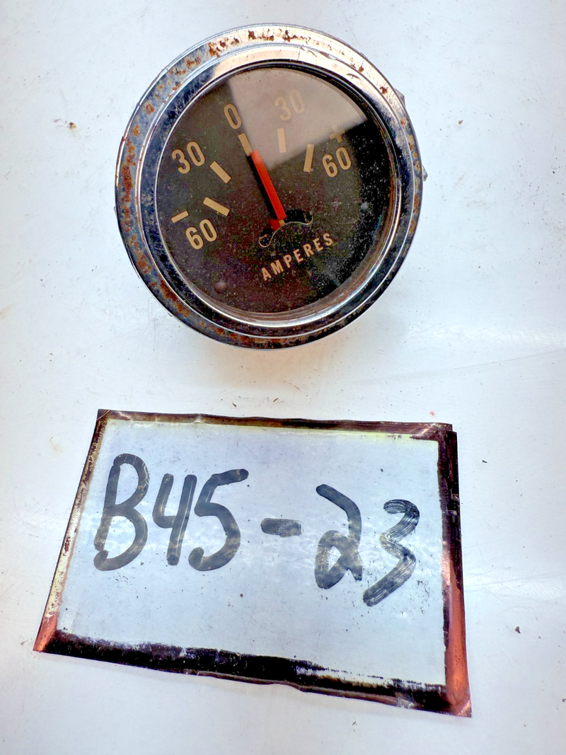 Vintage Original Stewart Warner 60 Amperes Gauge 425043 B45-23