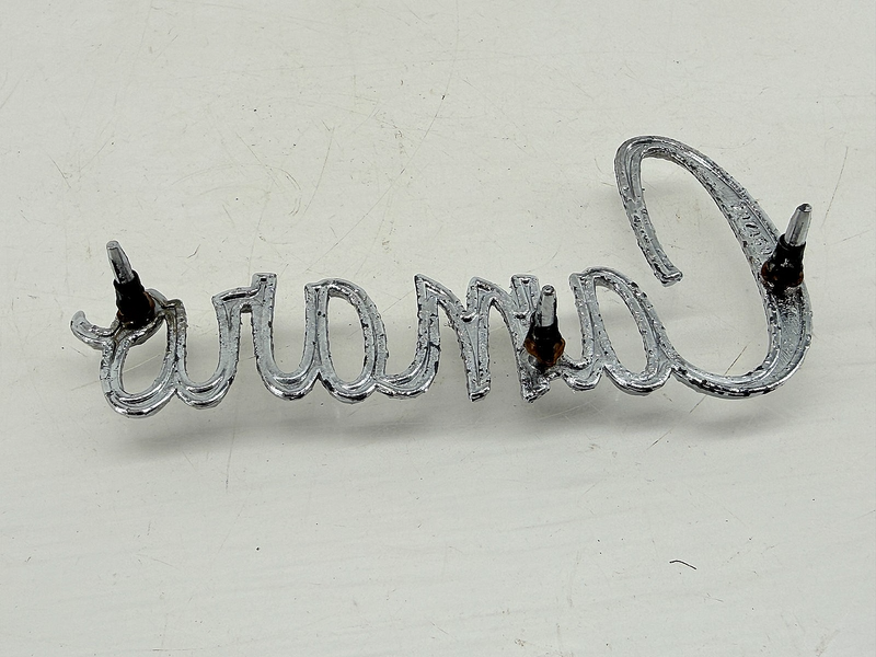 OEM 1970 - 1974 Chevrolet Camaro Fender Script Emblem Chrome 3974594 E9-68