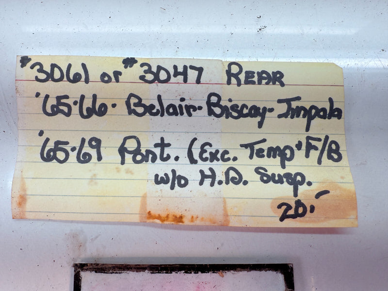 NOS 1965 -1969 Chevy Impala Biscayne Bel Air Caprice Rear Shock Pair 3047 B56-41