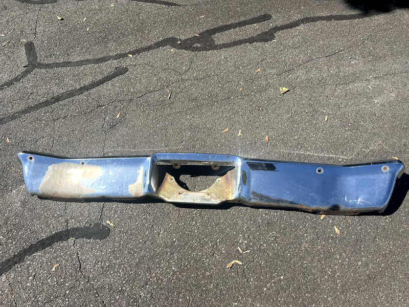 OEM Original 1969 69 CHEVELLE MALIBU CHROME REAR BUMPER STRAIGHT