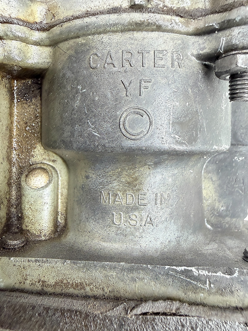 Carter YF Carburetor 6-1712 1-631 Willys CJ5 CJ3B CJ6 Jeep F134 Hurricane H-9