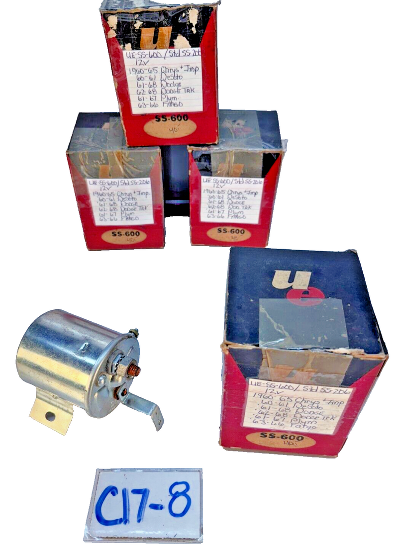 (1) NOS STANDARD SS-206 STARTER SOLENOID 57-71 CHRYSLER DODGE PLYMOUTH C17-8