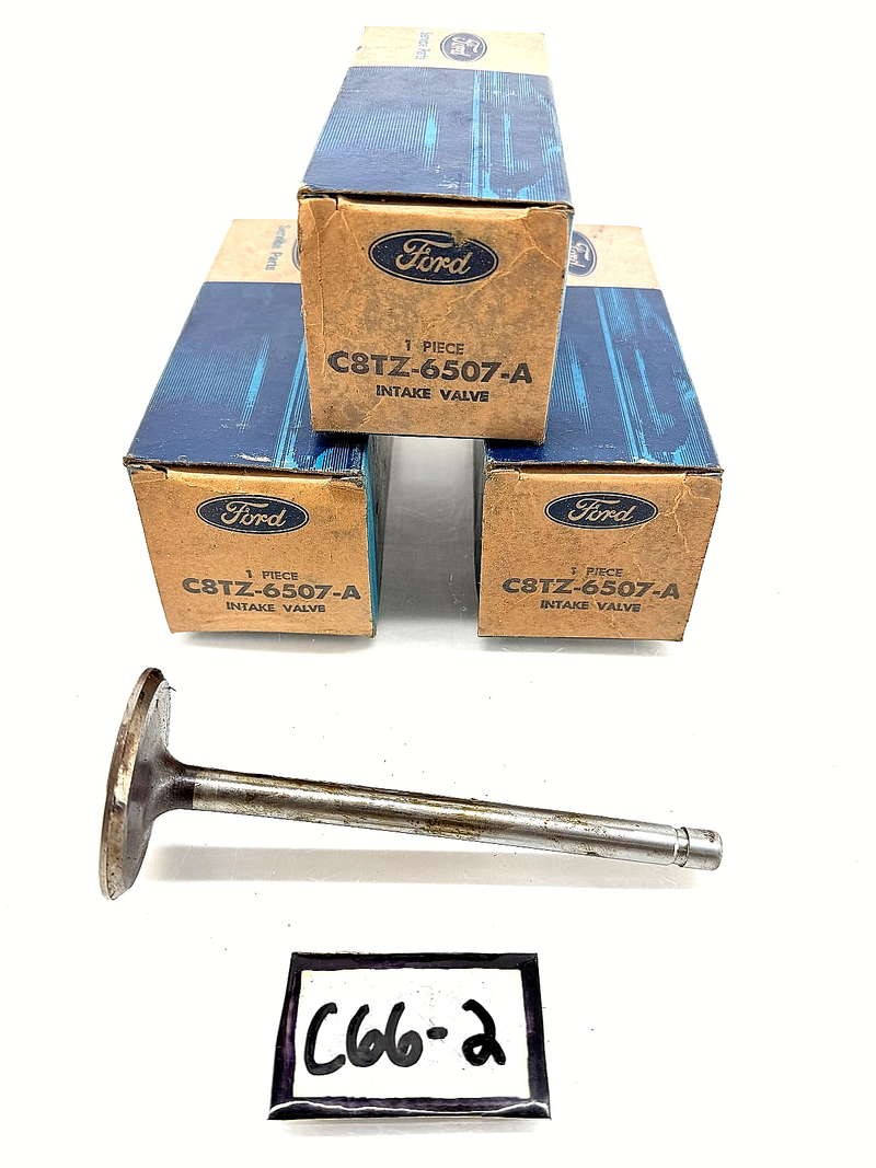(3) NOS 1968 Ford F-100 Pickup Truck Intake Valve Ford C8TZ-6507-A C66-2