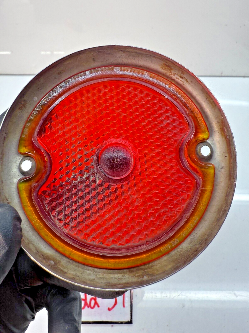 OEM 1933 1934 1935 1936 Ford Car Glass Tail Light Lens Bezel Trim C22-39