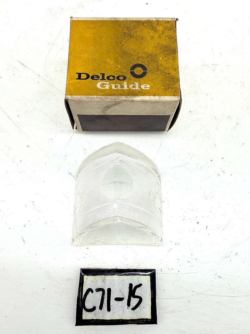 NOS OEM 1956 Chevy Bel Air Delco Guide Reverse Light Lens 5947162 RI-56 C71-15
