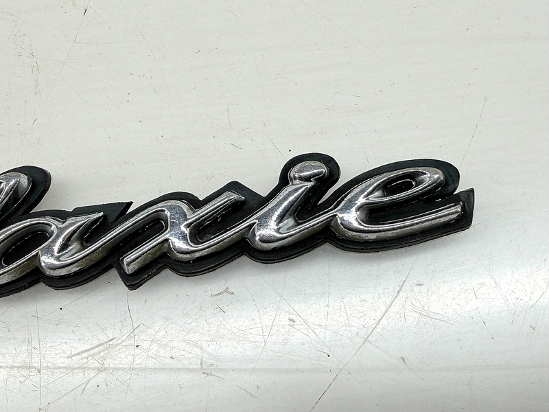 OEM 1964 FORD GALAXIE CHROME EMBLEM WITH PLASTIC BACK E9-81