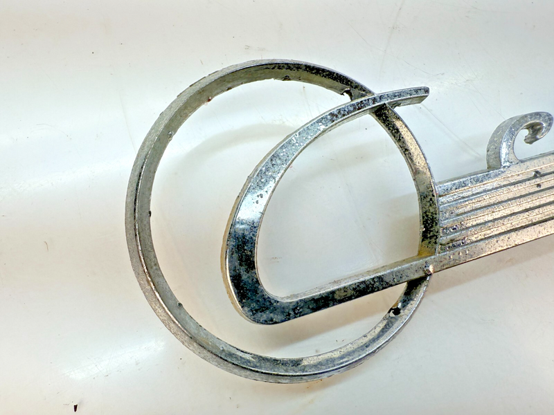 Vintage OEM 1955 Buick Century Script Emblem Badge E5-4