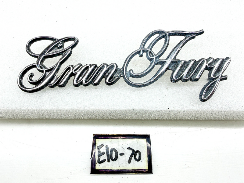 OEM 1975 1976 1977 PLYMOUTH GRAN FURY SCRIPT EMBLEM 3811505 E10-70