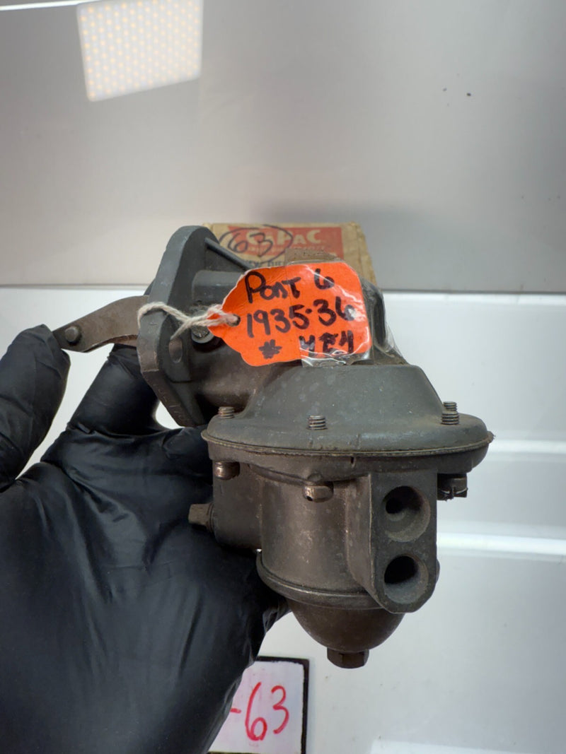 NORS AC 1935 1936 PONTIAC 6 + 8 CYL.  FUEL PUMP FOR MODERN FUELS 424 USA F-63