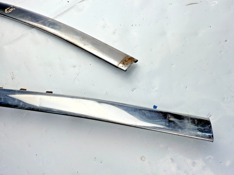 OEM 1959 1960 IMPALA PAIR LOWER WINDSHIELD TRIM MOULDINGS EL CAMINO S1-45