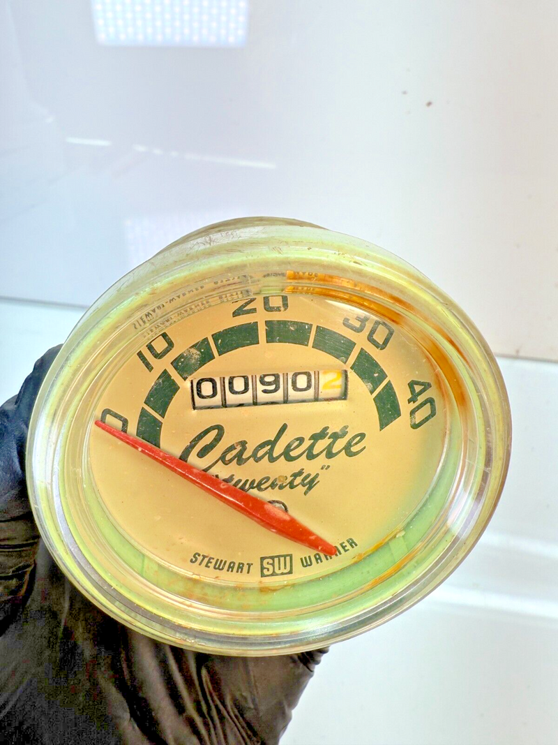RARE Vintage Cadette Bike Speedometer 753-CC Stewart Warner 24-26” 817114 C25-51