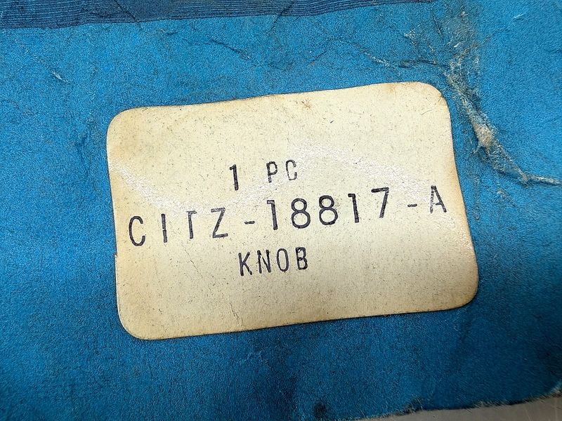NOS 1961 – 1967 Ford Econoline Radio Receiver Control Knob C1TZ-18817-A C67-115