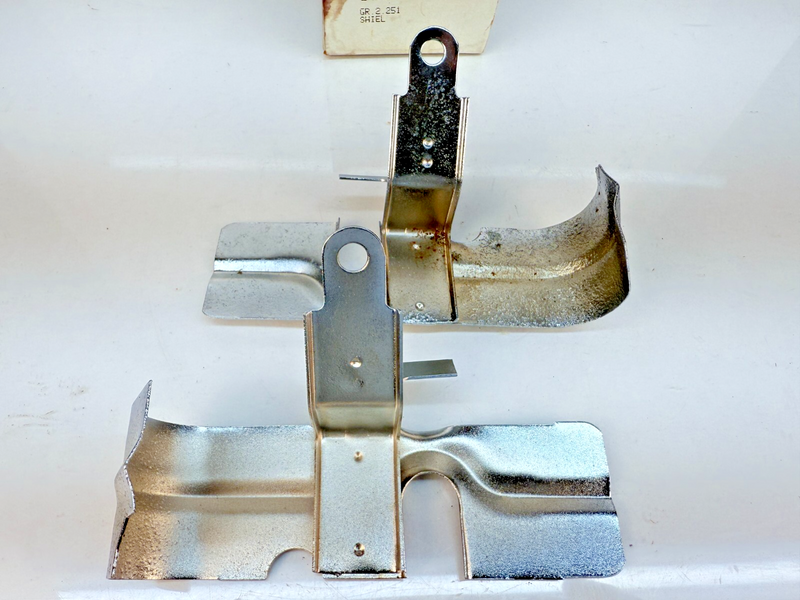 NOS PAIR of 1957 - 1979 Corvette Spark Plug Heat Shield GM 3917664 B61-6