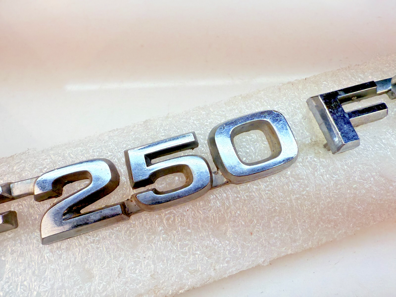 OEM 1980 1981 Ford Truck F250 Chrome Fender Emblems Badges Pair 80 81 B32-194