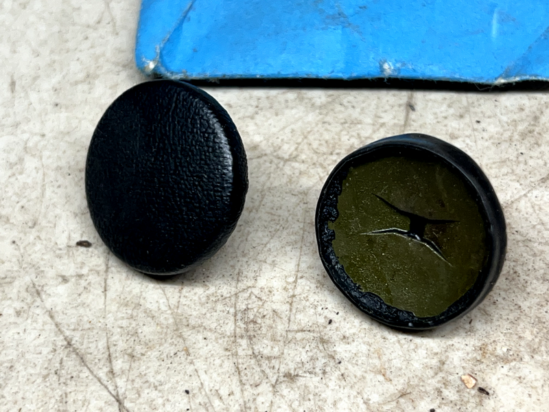 NOS 1975 1976 LINCOLN CONTINENTAL TOWN CAR SEAT UPHOLSTERY BUTTON BLACK B29-86