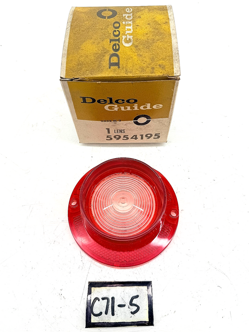 NOS 1963 Chevrolet Bel Air Biscayne Backup Lamp Lens 5954195 SAE RB 63 C71-5