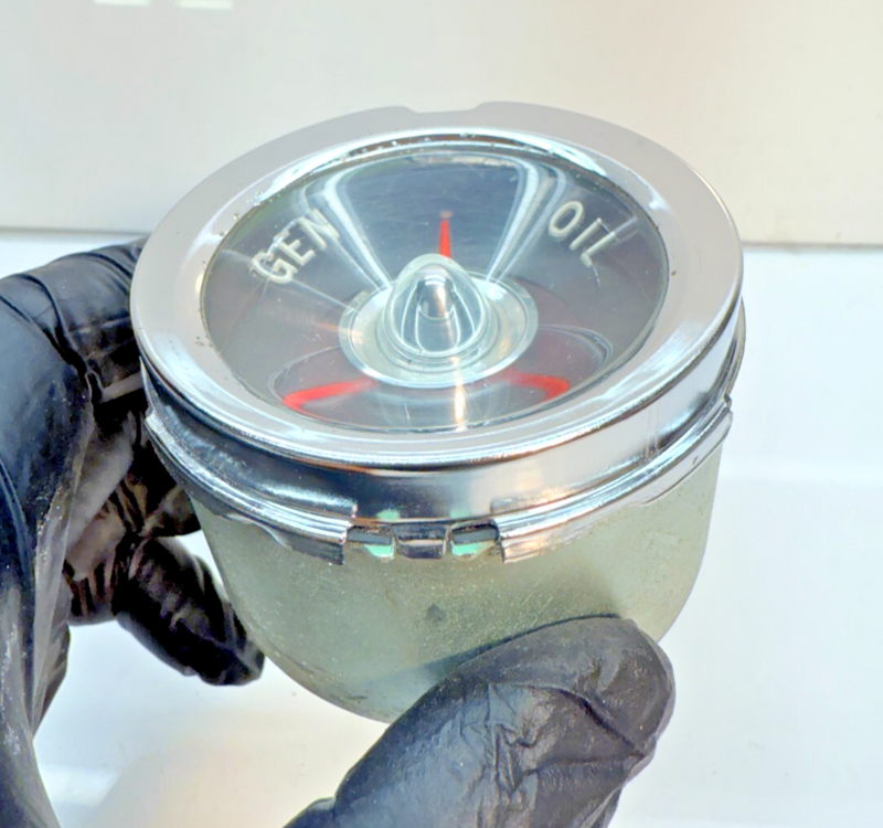 OEM Vintage 1959 1960 Chevy Impala El Camino Generator / Oil Gen Gauge 60 B44-22
