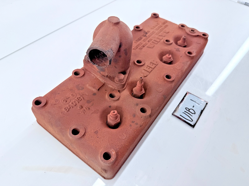 OEM Jeep Willys CJ2A CJ3A L-134 Cylinder Head MB? GPW? L134 640161 W4 WWII U1B-1
