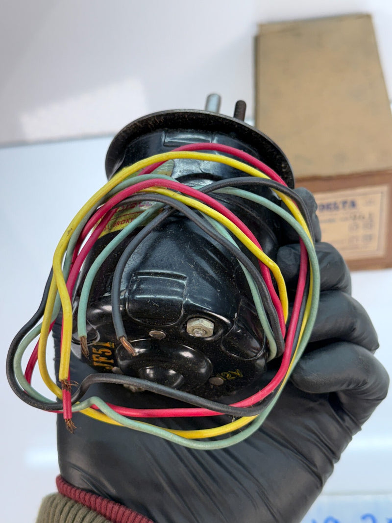 NOS DELTA HEATER MOTOR 961 - ROTATION C.C.W - 5/16" SHAFT DIAMETER 12V C19-20
