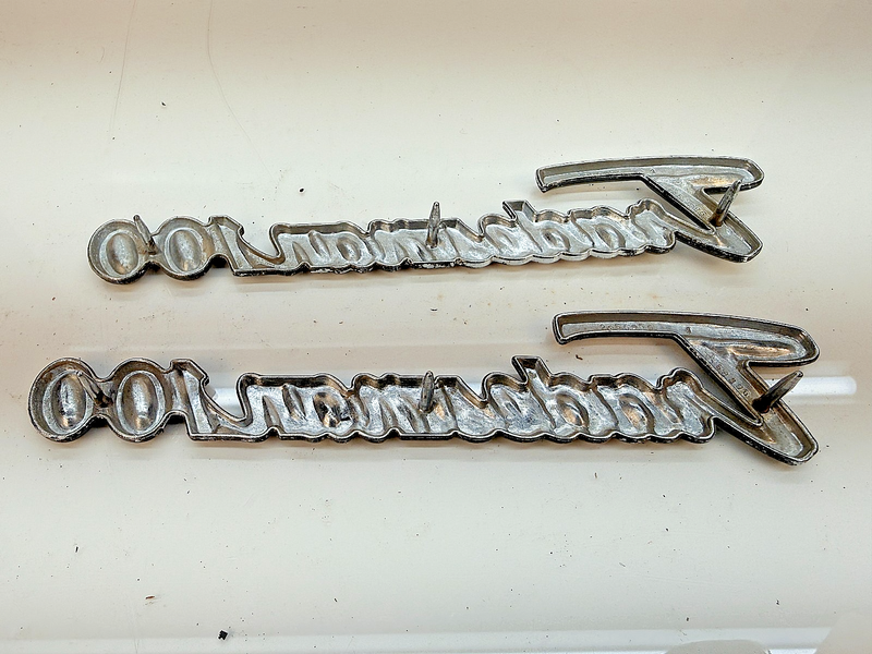 OEM 1970 - 1978 Dodge Tradesman 100 PAIR Van Emblem 2956456 E8-41