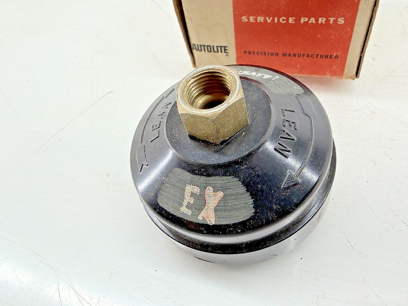 NOS AUTOLITE MOTORCRAFT 1967 CARB CHOKE THERMOSTAT CAP LEAN ADJUST FORD C77-59