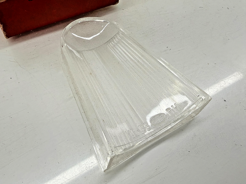 NOS 1958 FORD MERCURY RH BACKUP LIGHT LENS FEW-15514-A C57-65