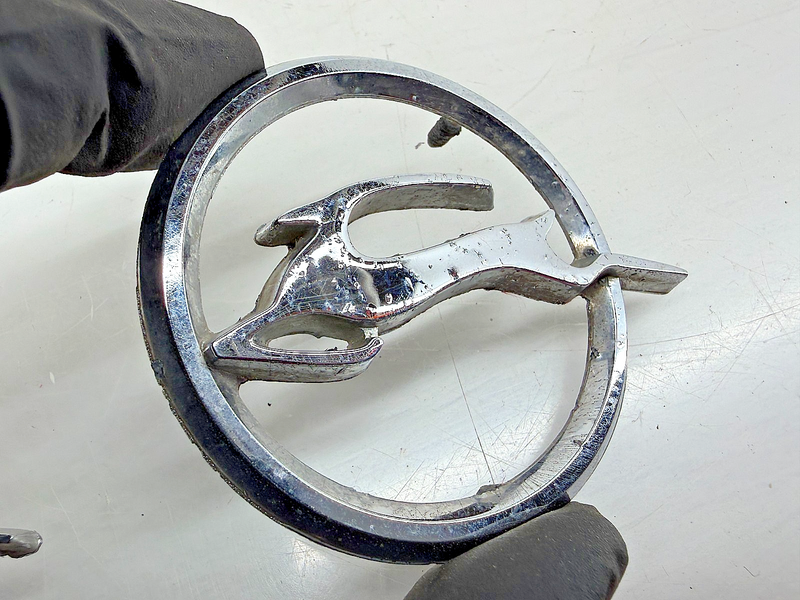 OEM 1964 Chevrolet Impala Rear Quarter Panel Fender Emblem Pair 4413012 E7-132