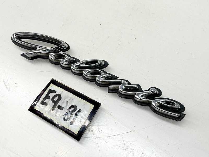 OEM 1964 FORD GALAXIE CHROME EMBLEM WITH PLASTIC BACK E9-81