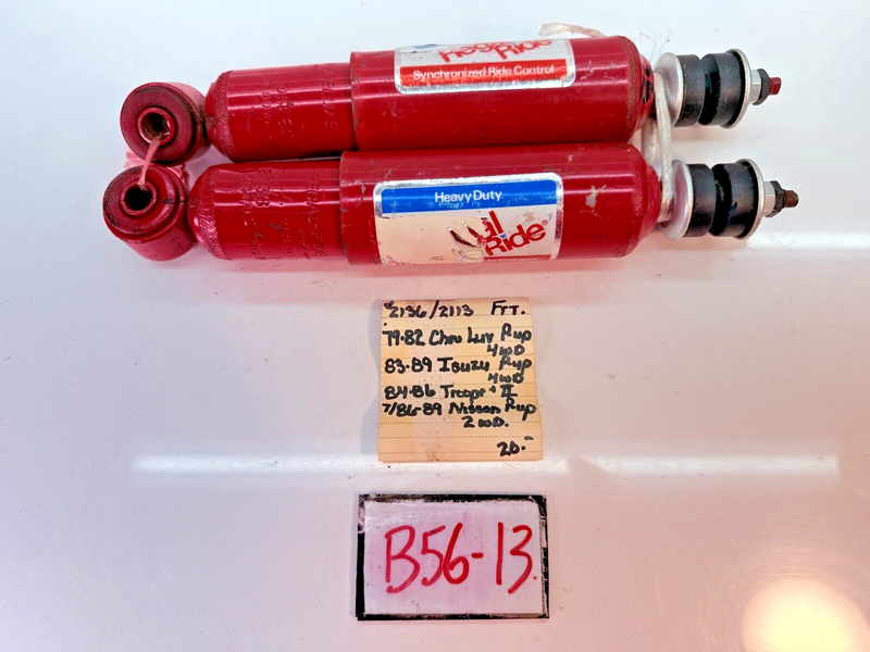 NOS PAIR SHOCK ABSORBER 1979 - 1989 ISUZU TROOPER MK1 NISSAN PICKUP B56-13