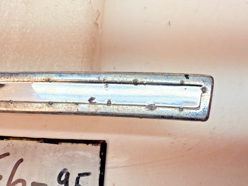 OEM 1960 Chevrolet Impala #8 Right Fender Chrome Molding Trim Louver E6-95