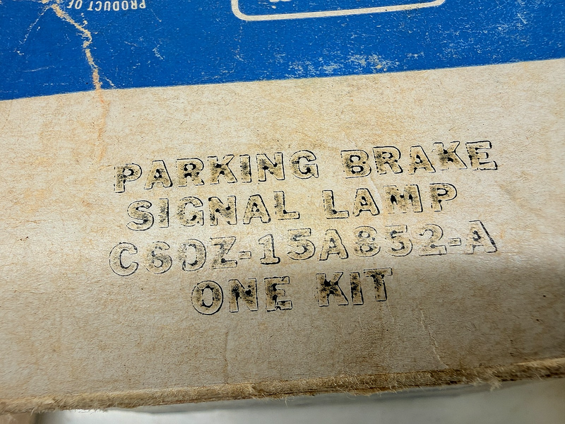 NOS 1966 Mercury Cyclone Comet Chrome Hand Brake Warning Light FoMoCo 66 C60-17