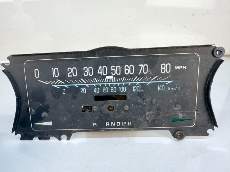 OEM GM 1978 1979 Chevy Impala Caprice Speedometer Cluster Plate 25018217 B62-11