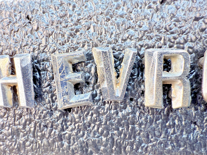 OEM 1960 1961 Chevy Impala Bel Air Chrome HOOD LETTERS "CHEVROLET" 60 61 E5-69