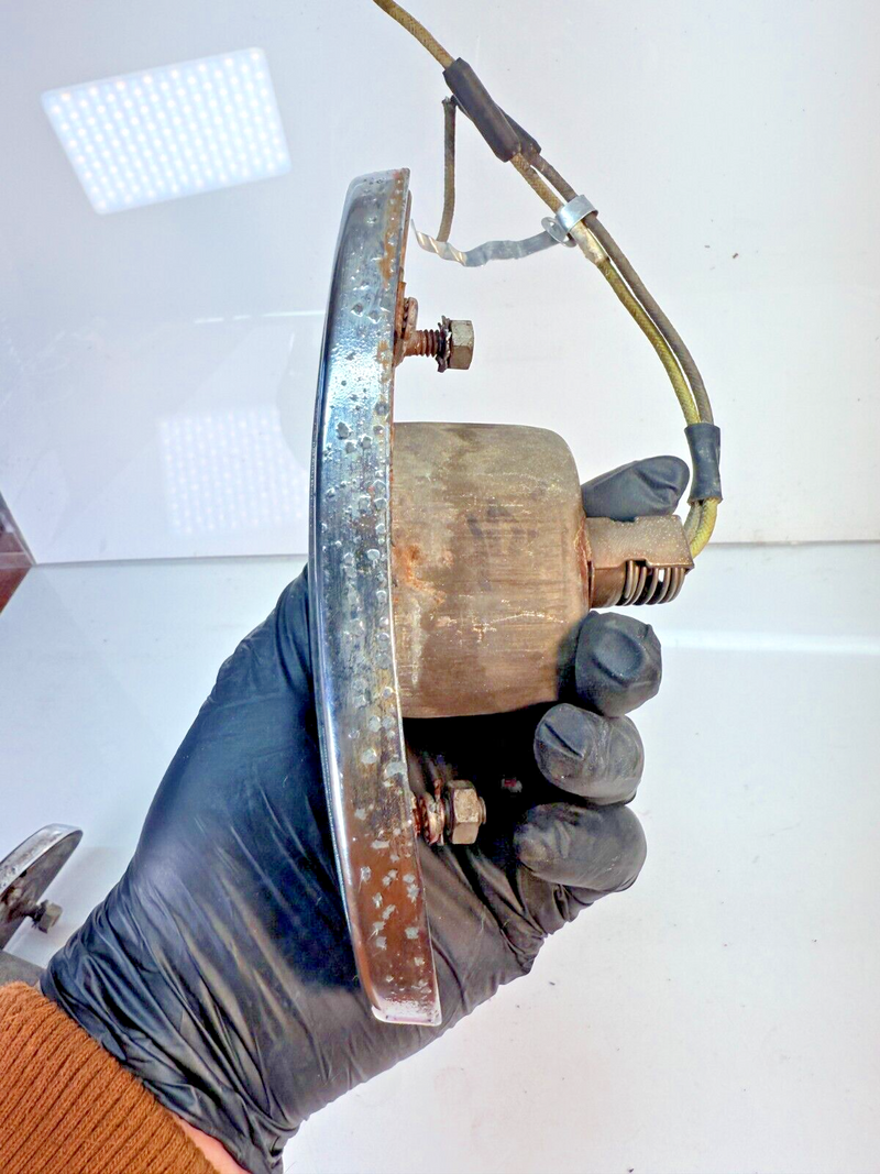 OEM FORD 8A-13448-A1 1949 1950 PAIR TAIL LIGHT ASSEMBLY CHROME BEZEL B55-23