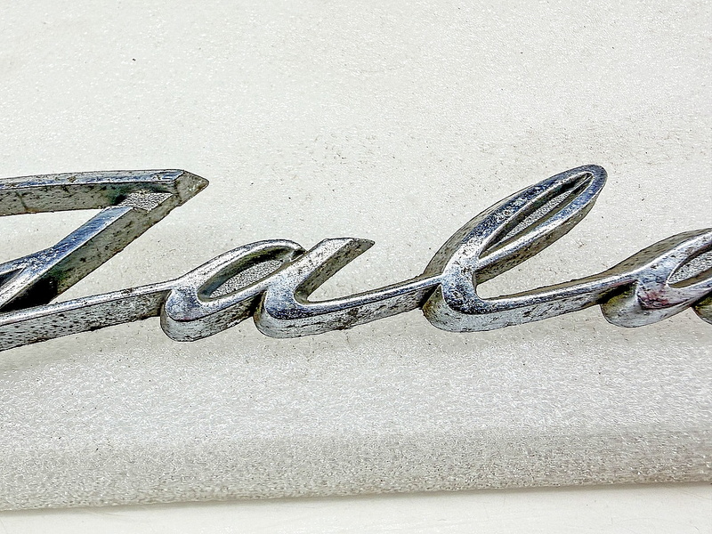 OEM 1959 FORD GALAXIE SCRIPT FENDER EMBLEM B9AB-6425622-A E10-15