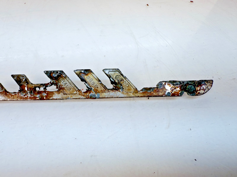 OEM 1949 1950 1951 Chrysler Windsor Script Fender Emblem 1301493 E7-74