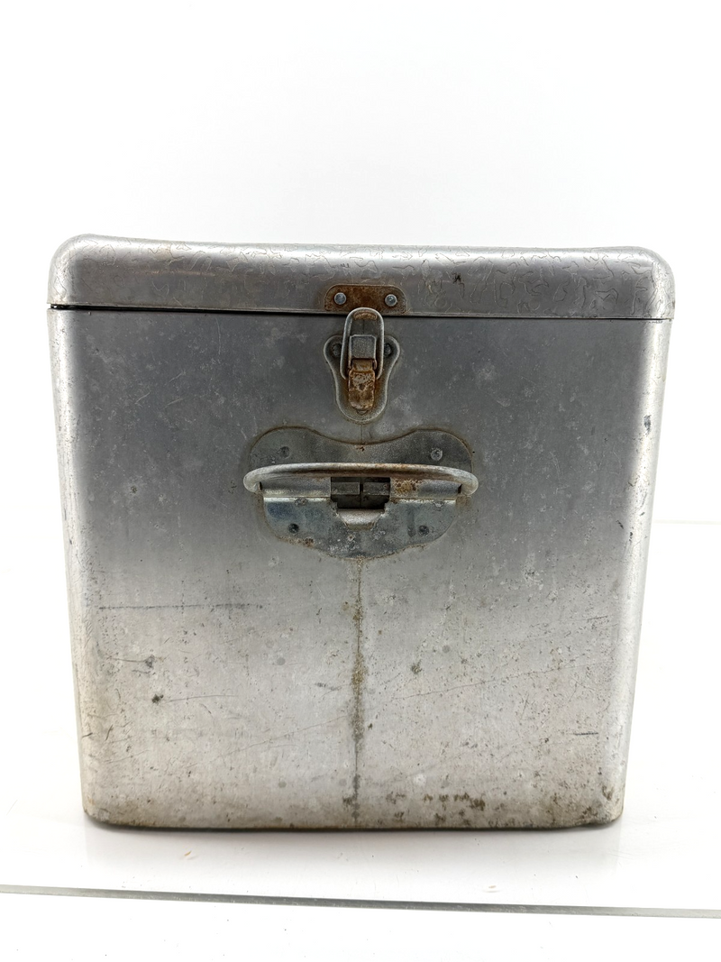 Vintage 1950s Hires Root Beer Metal Advertising Cooler Ice Chest Aluminum Picnic