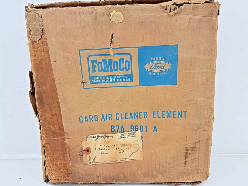 NOS 1957 Ford Fairlane Ranchero Custom 6cyl Air Cleaner Element B7A-9601-A B51-1