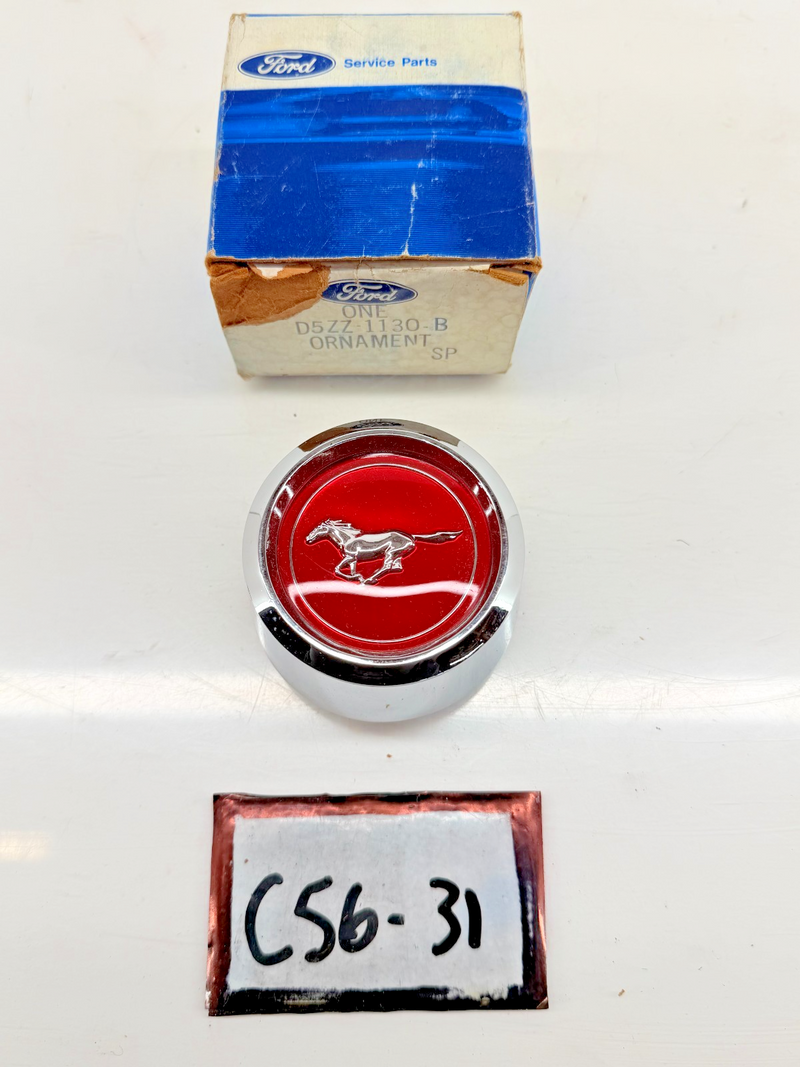 NOS OEM Mustang II Mach 1 Cobra II Chrome SS Wheel Center Cap D5ZZ-1130-B C56-31