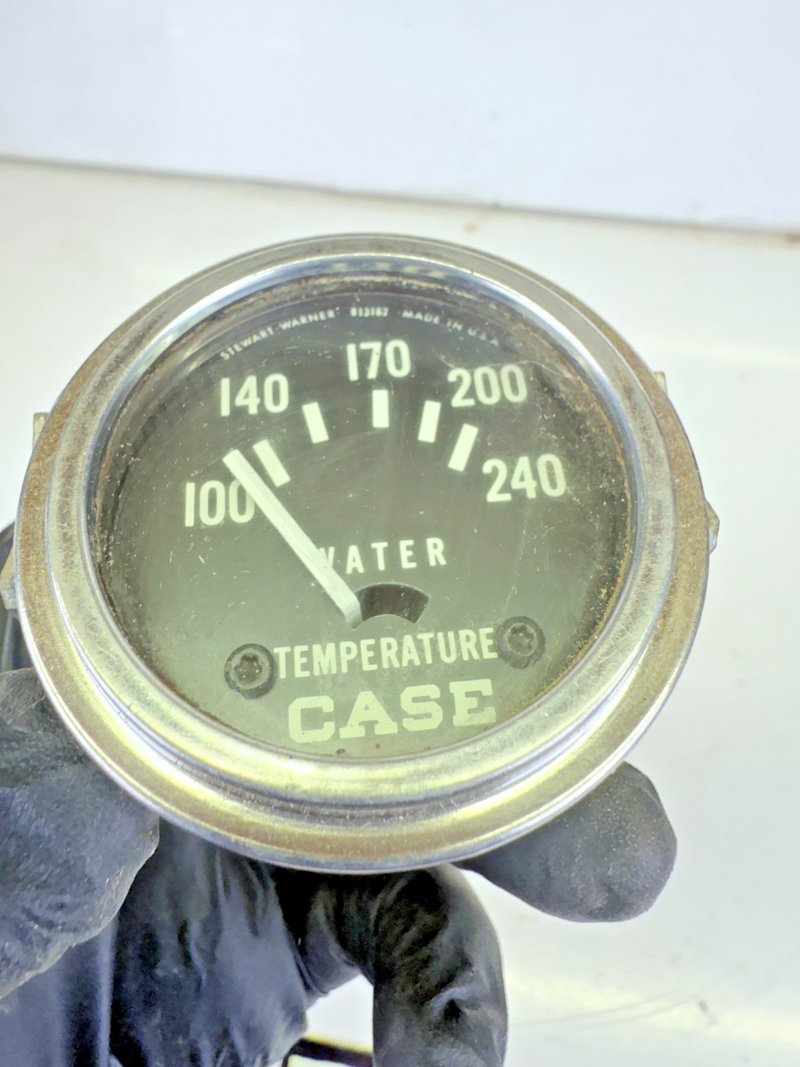 Vintage Stewart Warner 6 Volt 240 Degree Water Temperature Gauge Rat Rod C27-6