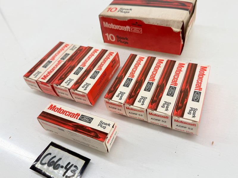 (9) 1974 1975 1976 Ford Mustang II Pinto 2.3L Autolite Spark Plugs AGRF52 C66-43