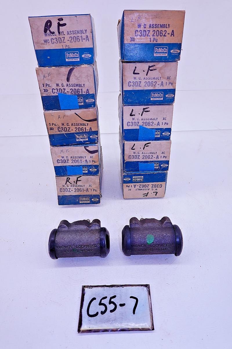 NOS 1965 - 1971 Ford Mustang PAIR Wheel Cylinder Assembly Front C3DZ-2061-A C55