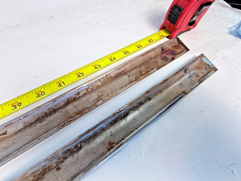 ORIGINAL 1956 CHEVROLET BEL AIR  Pair of FRONT DOOR TRIM Moulding S1-74